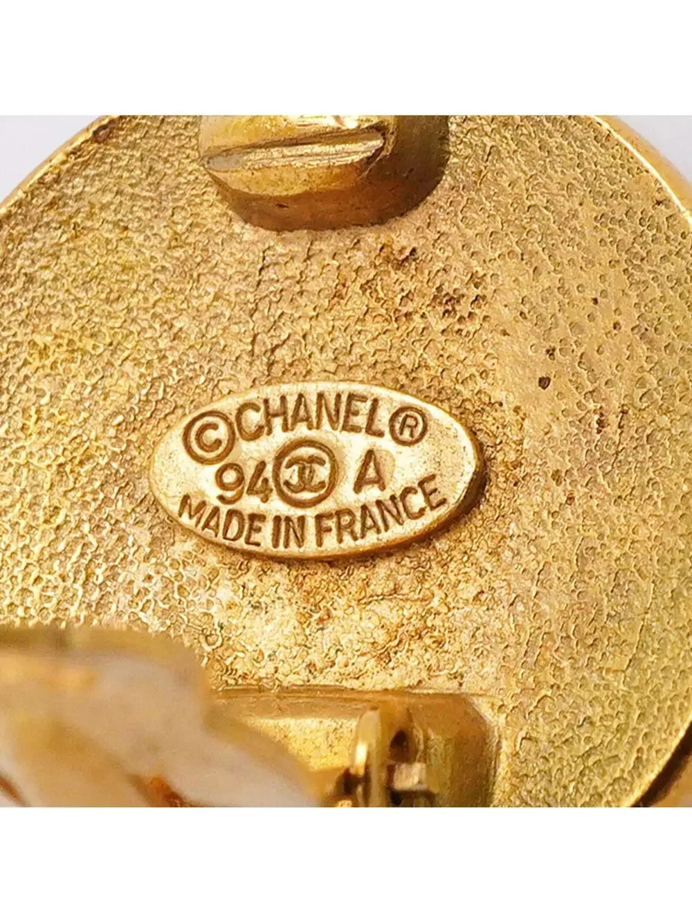 Chanel Cc Logo Circle Clip-On Earrings #357850C57B